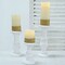 3 White Wooden Pillar Candle Holders Table Centerpieces Set Party Decorations